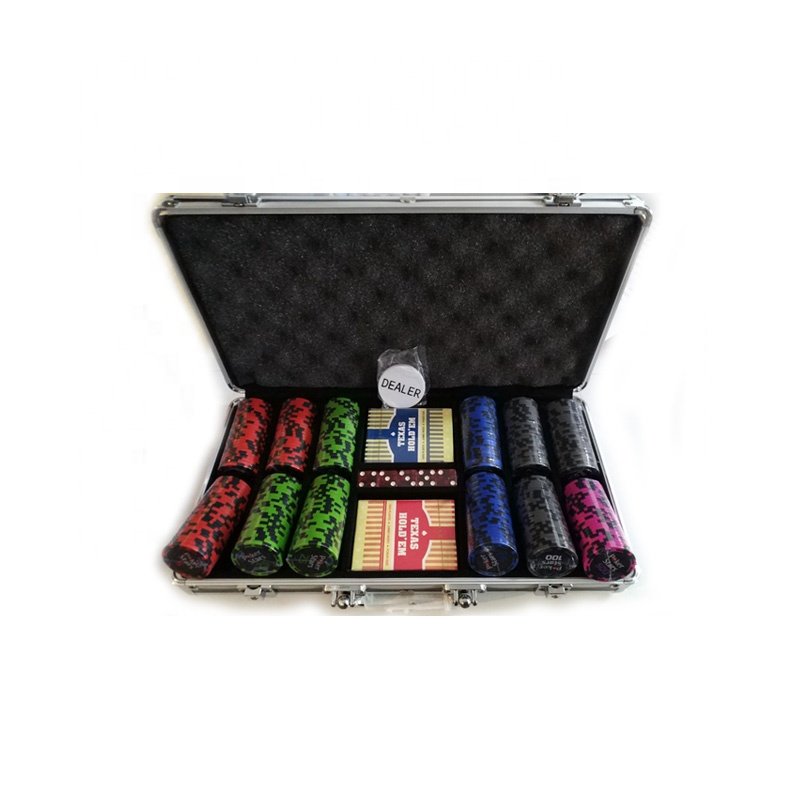 500pcs 11.5g Casino Poker Chips Set custom made your logo and values