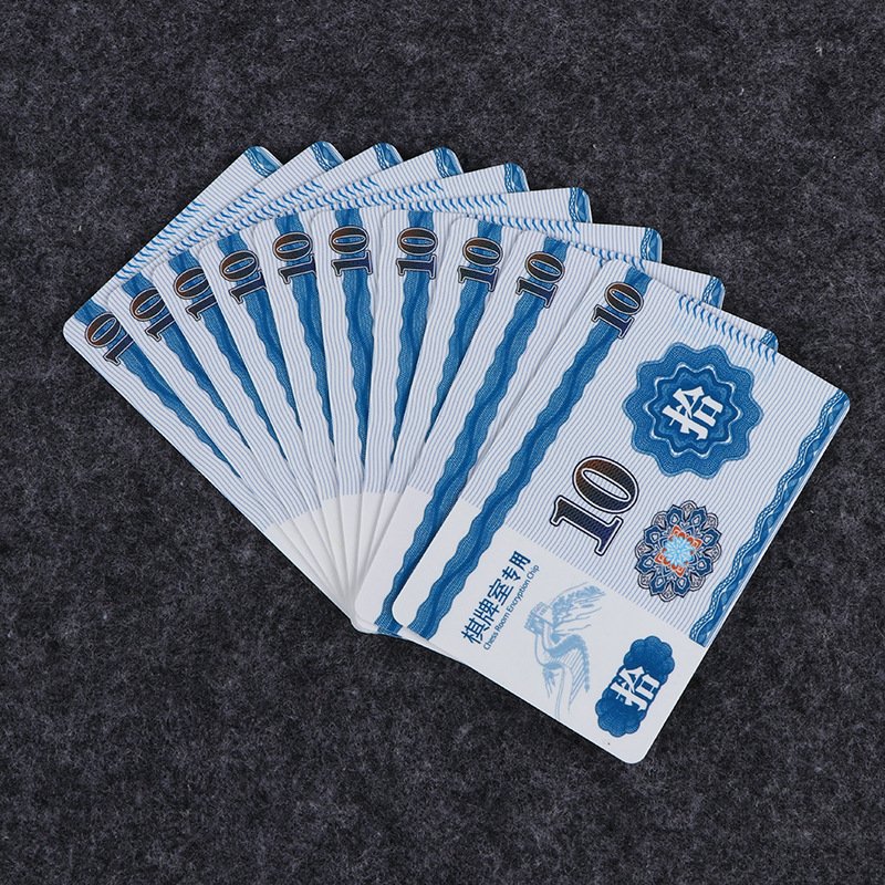 2024 New Customizable Values Optional Printing Colorful Matte Lamination Card Room Mahjong Pvc Poker chips