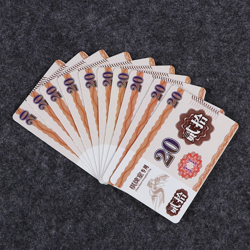 2024 New Customizable Values Optional Printing Colorful Matte Lamination Card Room Mahjong Pvc Poker chips