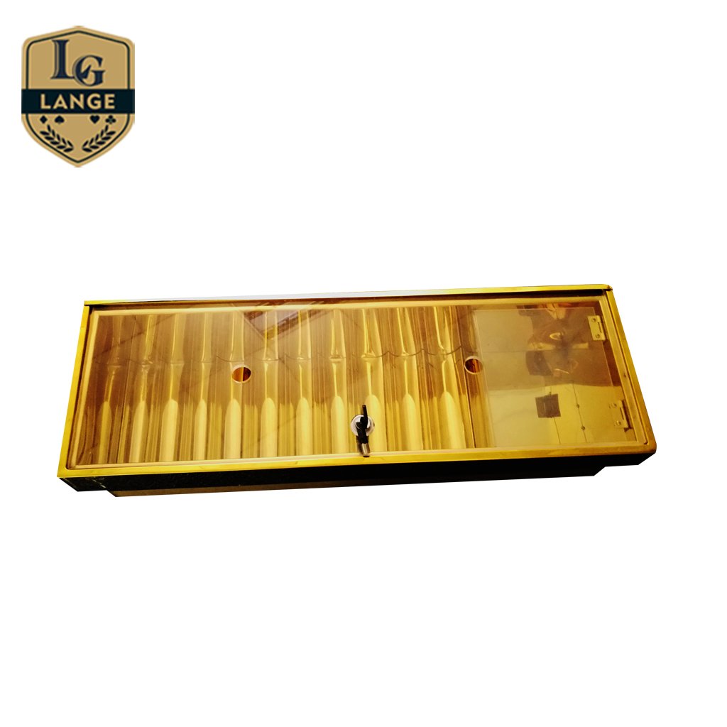 Factory Direct Metal Material Custom Poker Chips Carrier Tray with Key