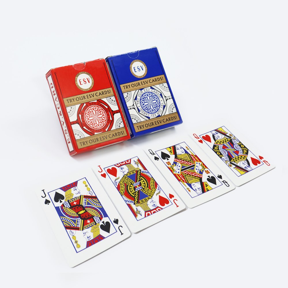 Wholesale ESV German Black Core Paper Casino Poker Cards Factory Print Durable Casino Playing Cards Entertainment Game For Adult