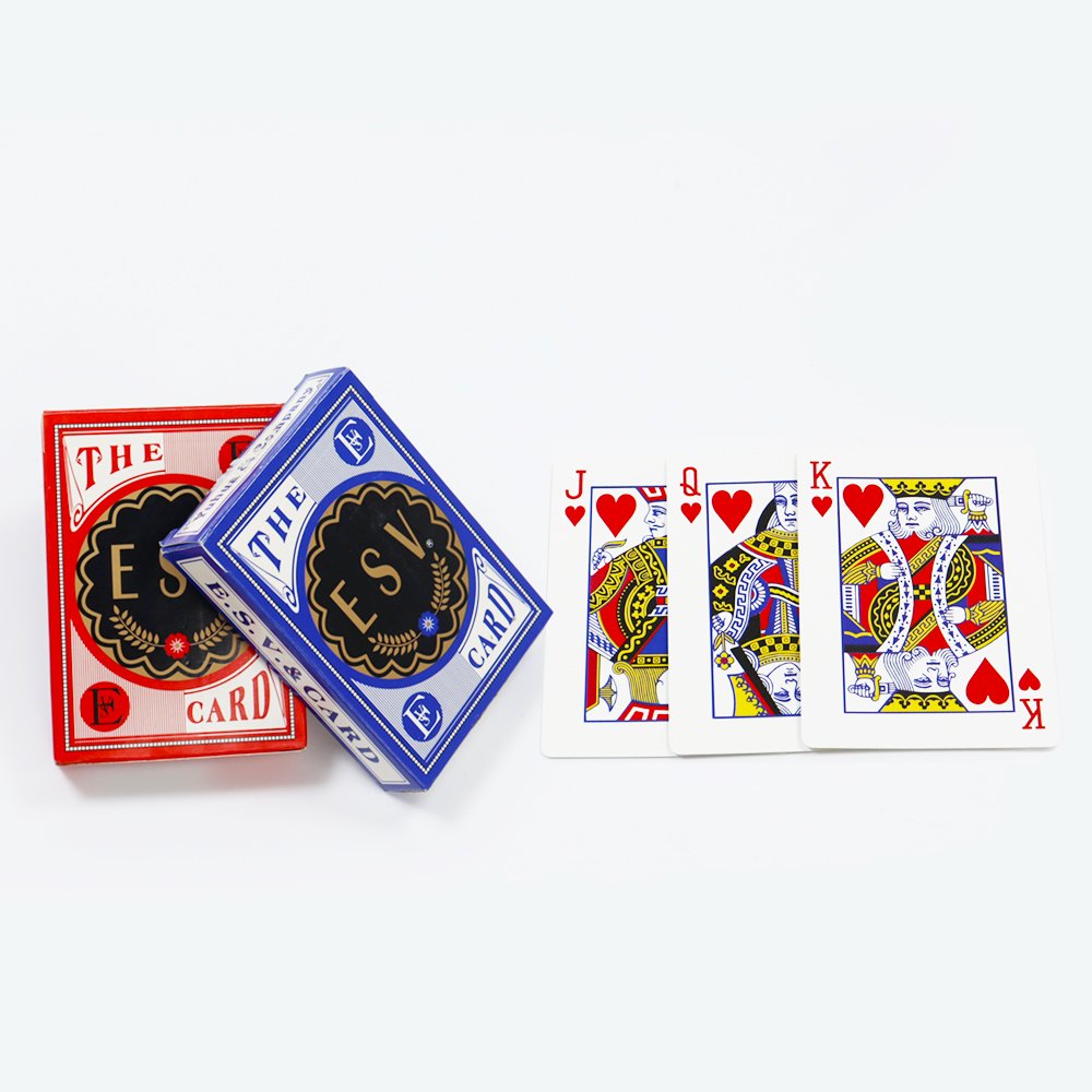 Wholesale ESV German Black Core Paper Casino Poker Cards Factory Print Durable Casino Playing Cards Entertainment Game For Adult