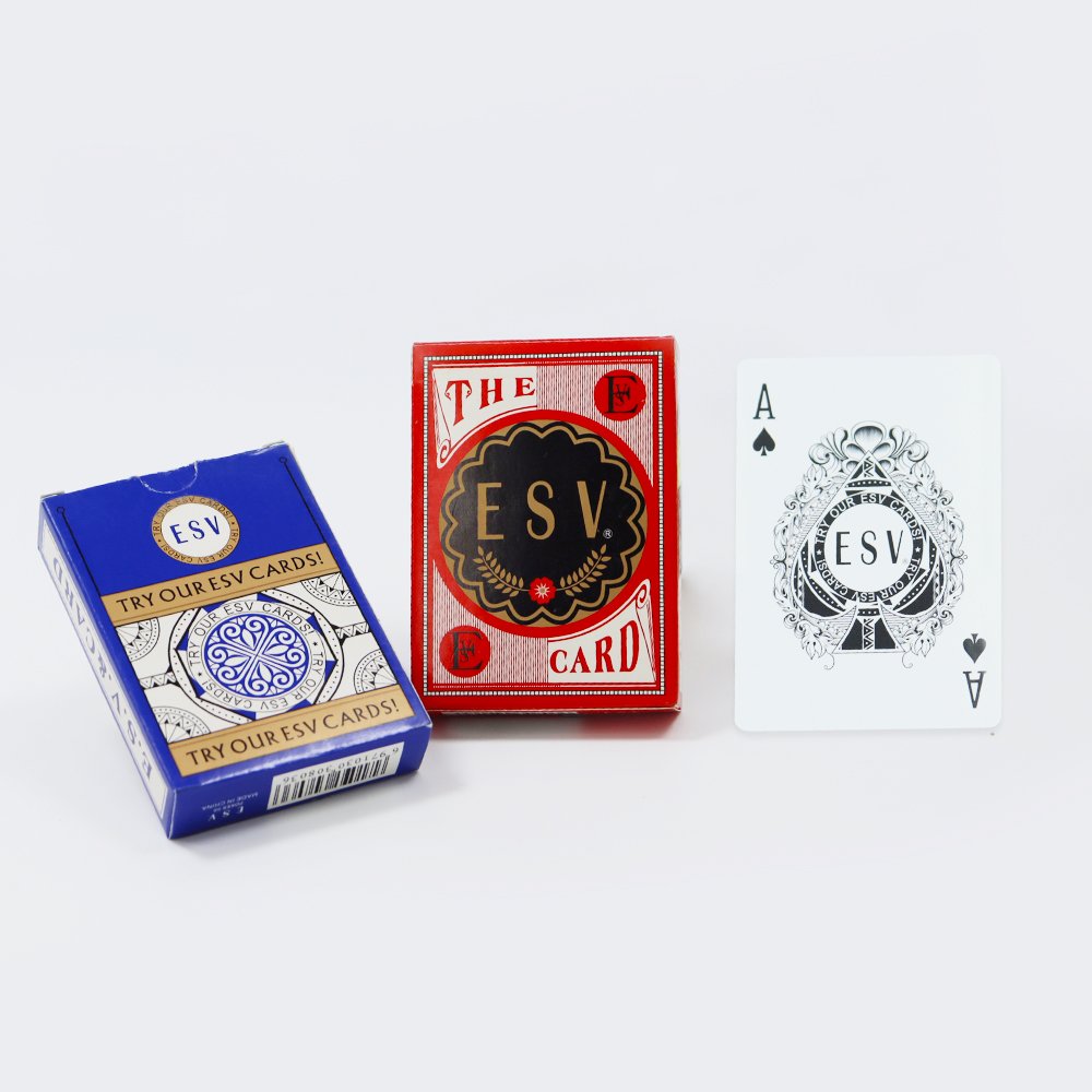 Wholesale ESV German Black Core Paper Casino Poker Cards Factory Print Durable Casino Playing Cards Entertainment Game For Adult