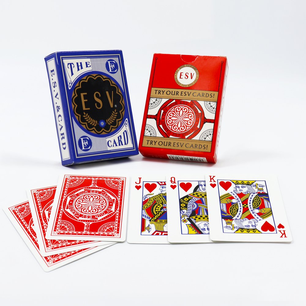 Wholesale ESV German Black Core Paper Casino Poker Cards Factory Print Durable Casino Playing Cards Entertainment Game For Adult