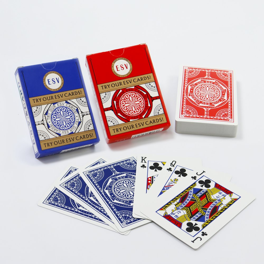 Wholesale ESV German Black Core Paper Casino Poker Cards Factory Print Durable Casino Playing Cards Entertainment Game For Adult