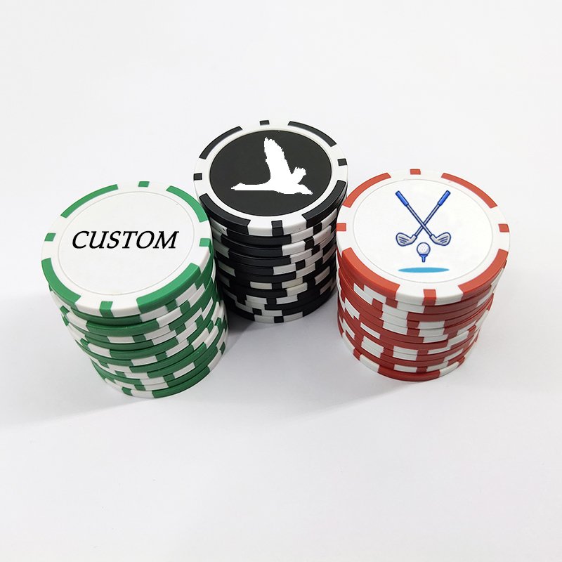 Golf Accessories Custom Plastic Golf Ball Marker Poker Chips Ball Marker