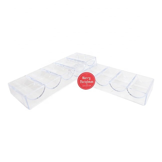 100pc Casino Poker Chip Rack Holder Acrylic Tray With Lid or Without Lid Vertical Plastic Drop in Supplier
