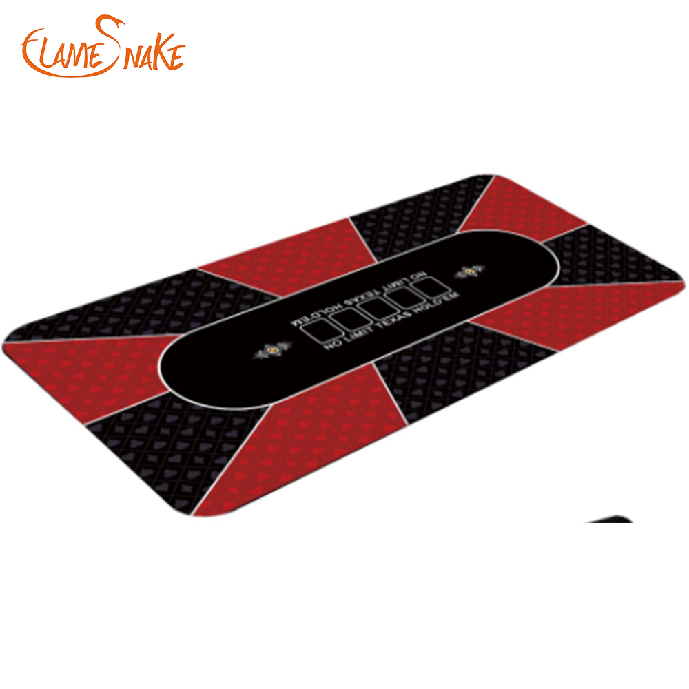 Super Large Texas Hold'em Rubber Mat poker Table Mat Folding Portable poker Table Mat