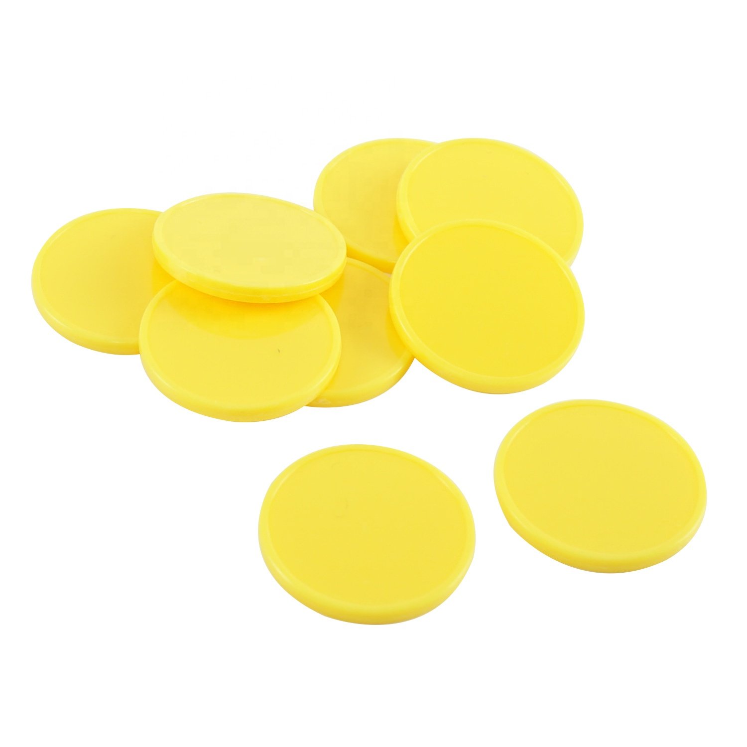 25 mm colorful 1inch opaque custom tokern coins poker chips plastic learning counting counters game