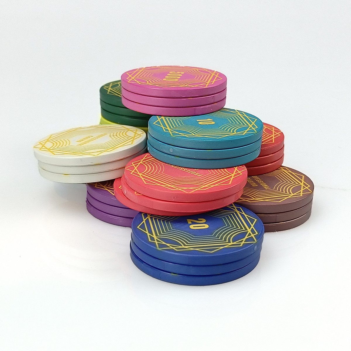 Any Design Can Make Good Quality Type Poker Chip Set For Casino Playing Ceramic chips