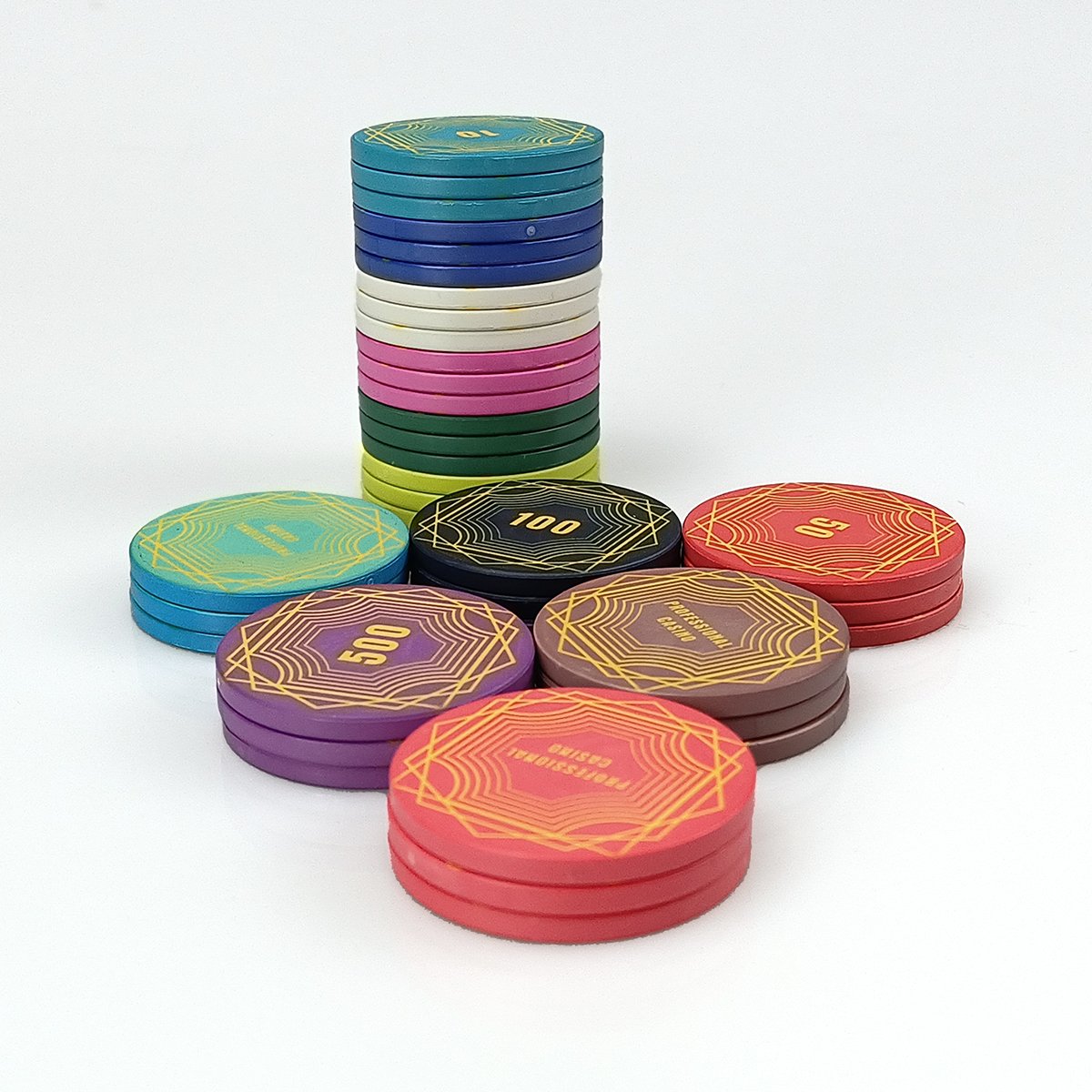 Any Design Can Make Good Quality Type Poker Chip Set For Casino Playing Ceramic chips