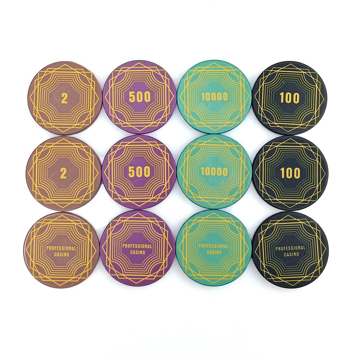 Any Design Can Make Good Quality Type Poker Chip Set For Casino Playing Ceramic chips