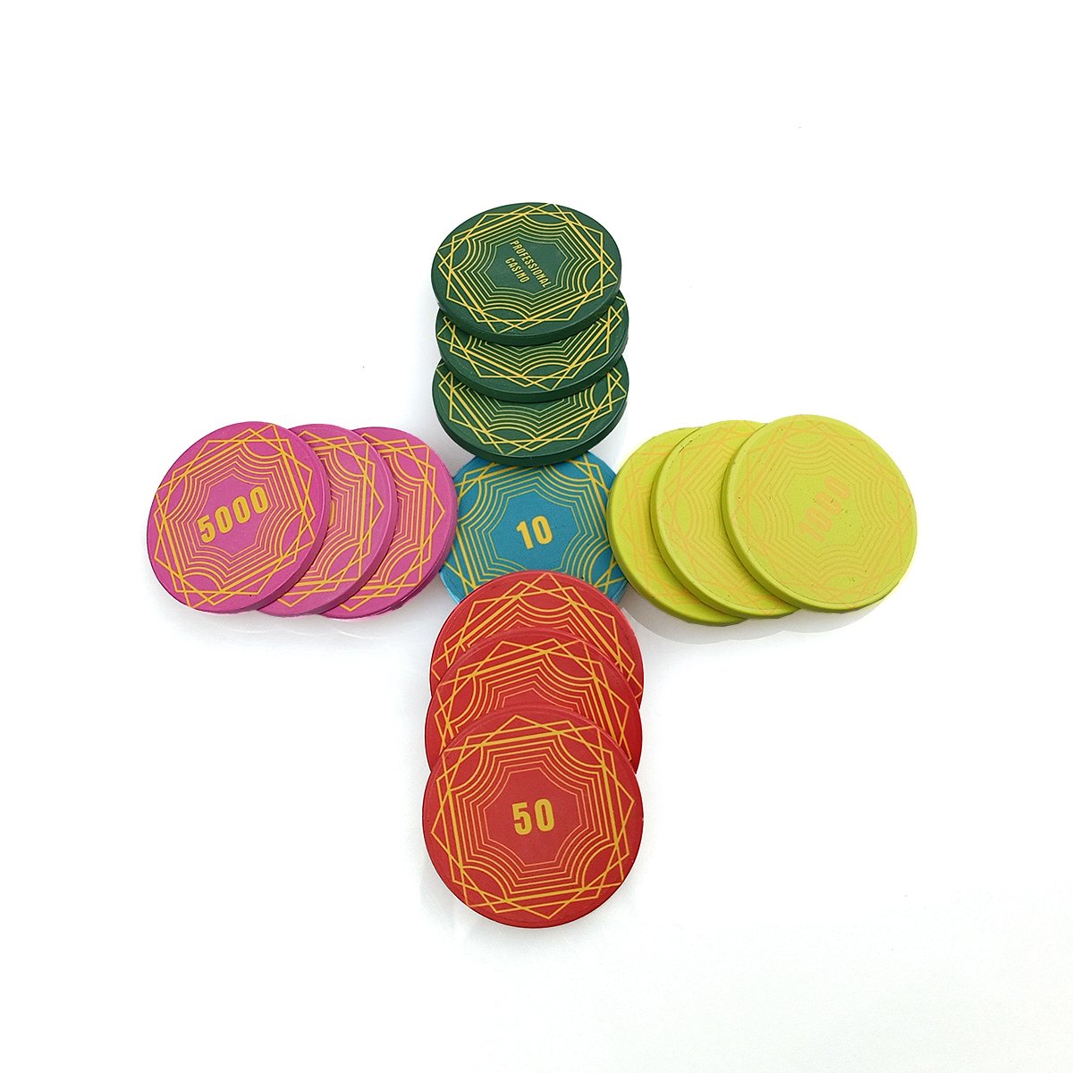 Any Design Can Make Good Quality Type Poker Chip Set For Casino Playing Ceramic chips