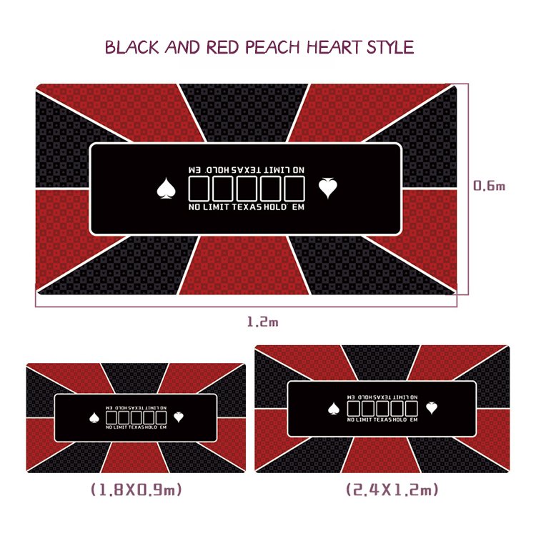 2023 factory supply high quality custom Texas Hold'em Set Mat for Casino poker OEM design and size Rubber Poker Table Mat
