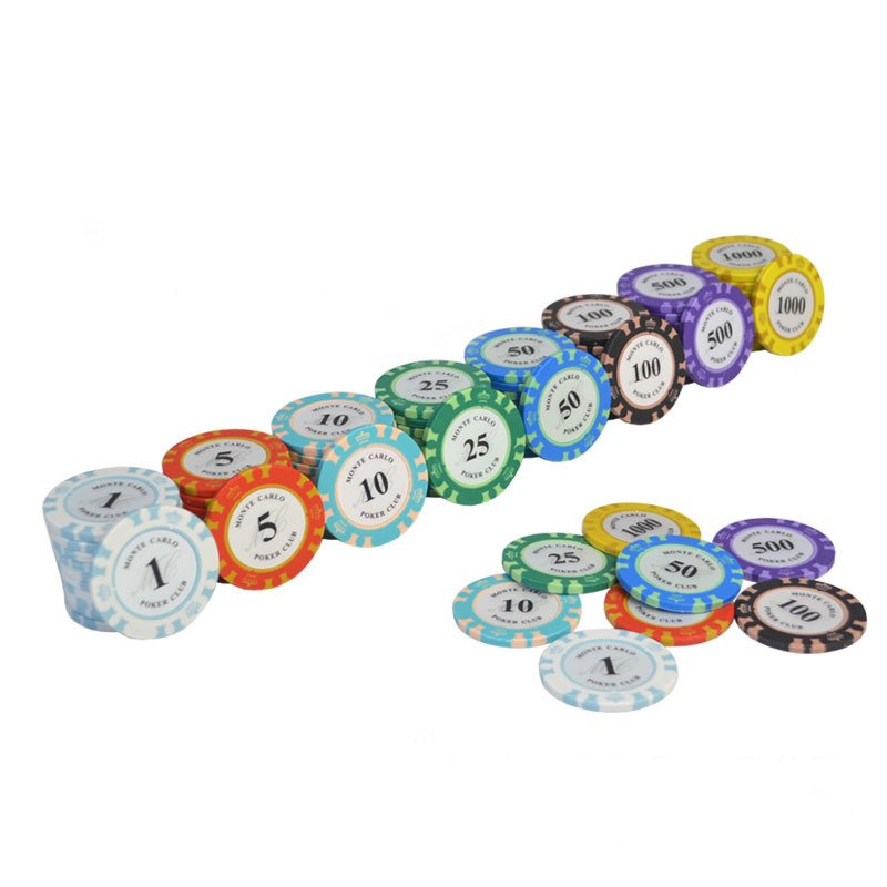 Customized Clay Poker Chip Manufacturer 40mm gambling Texas Hold'em Poker Chips
