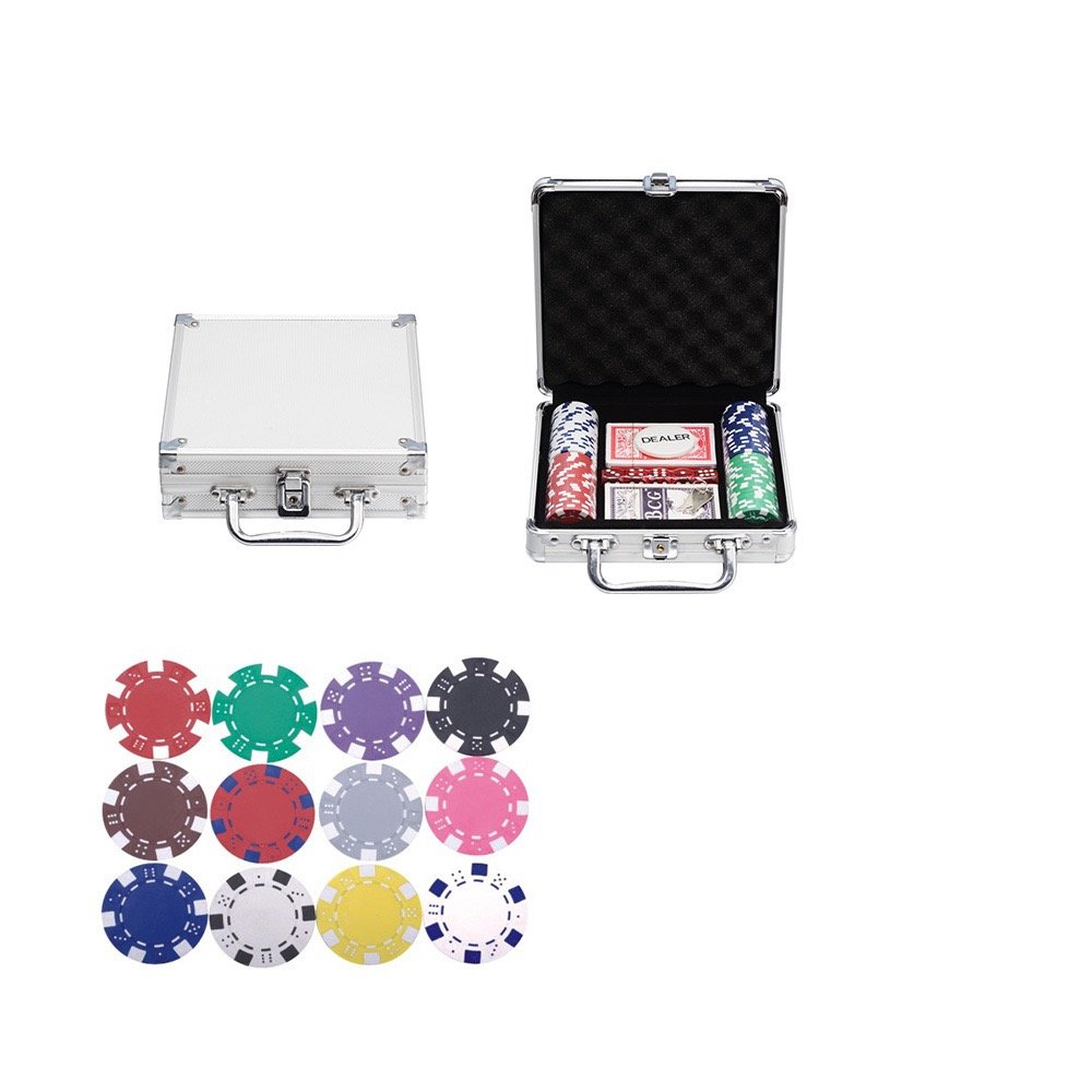 Custom Aluminium Poker Chips Poker Chips Set 300pcs Poker Playing Cards Bargaining With Aluminium Case