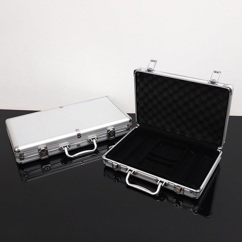 Custom Aluminium Poker Chips Poker Chips Set 300pcs Poker Playing Cards Bargaining With Aluminium Case