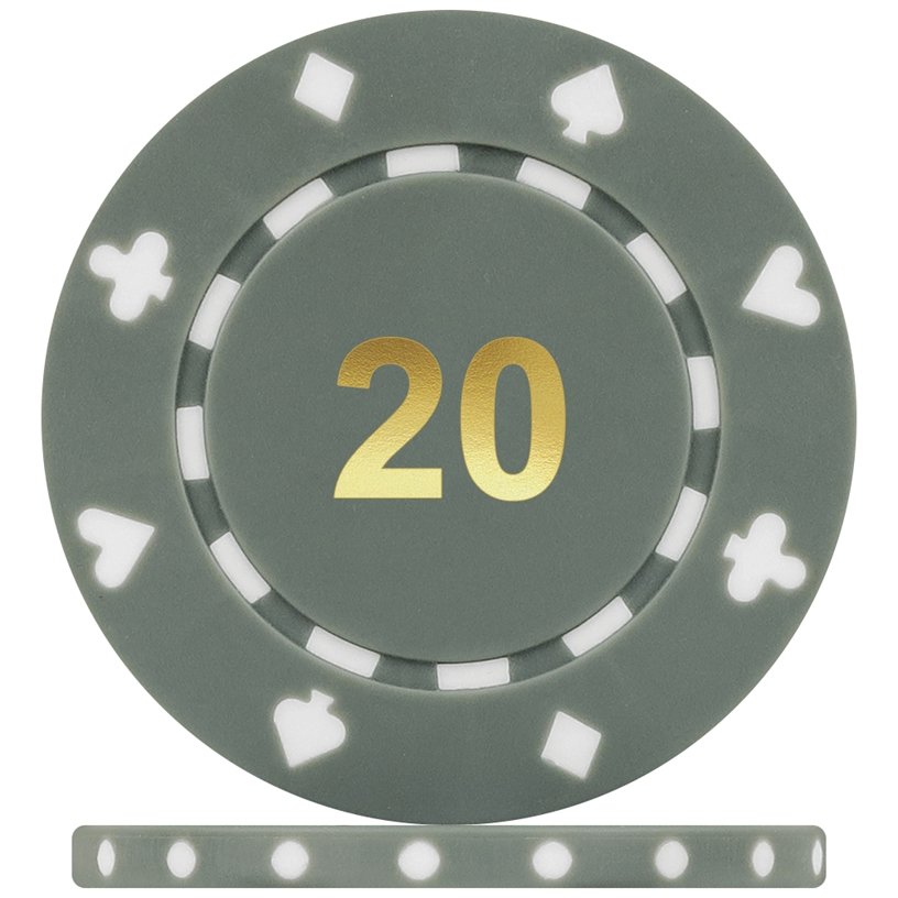 Custom European Poker Chips Cheap Gambling Tokens Casino Abs Clay Golf Ball Marker Poker Chip