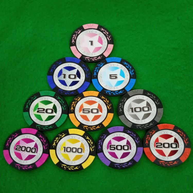 Factory Professional Custom LOGO Cheap Luxury Wholesale Casino Poker Chips Set Various families game mahjong Chip Coin