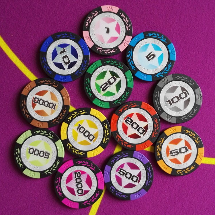 Factory Professional Custom LOGO Cheap Luxury Wholesale Casino Poker Chips Set Various families game mahjong Chip Coin