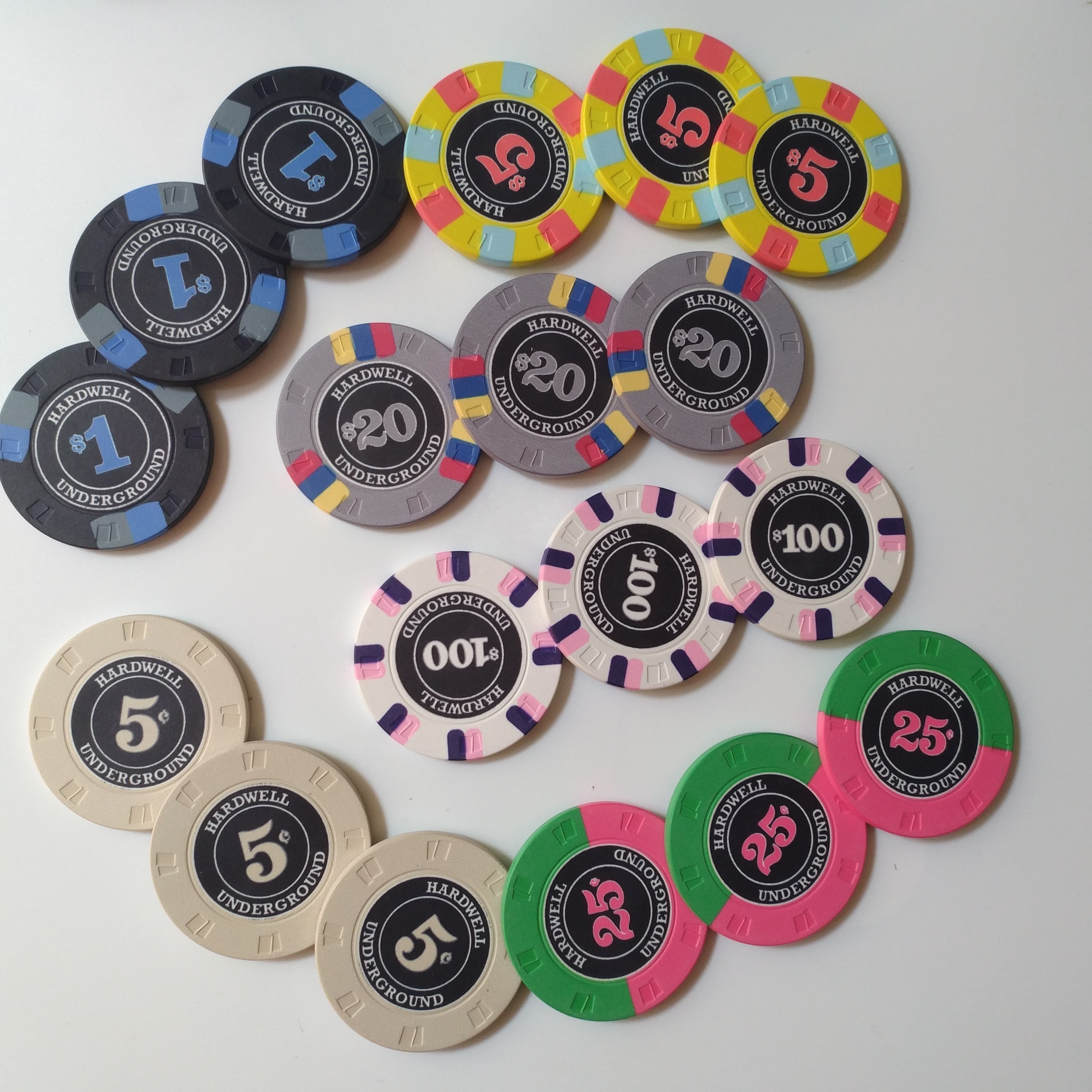 Cards mould 10g Casino Ceramic Poker Chips custom made for you