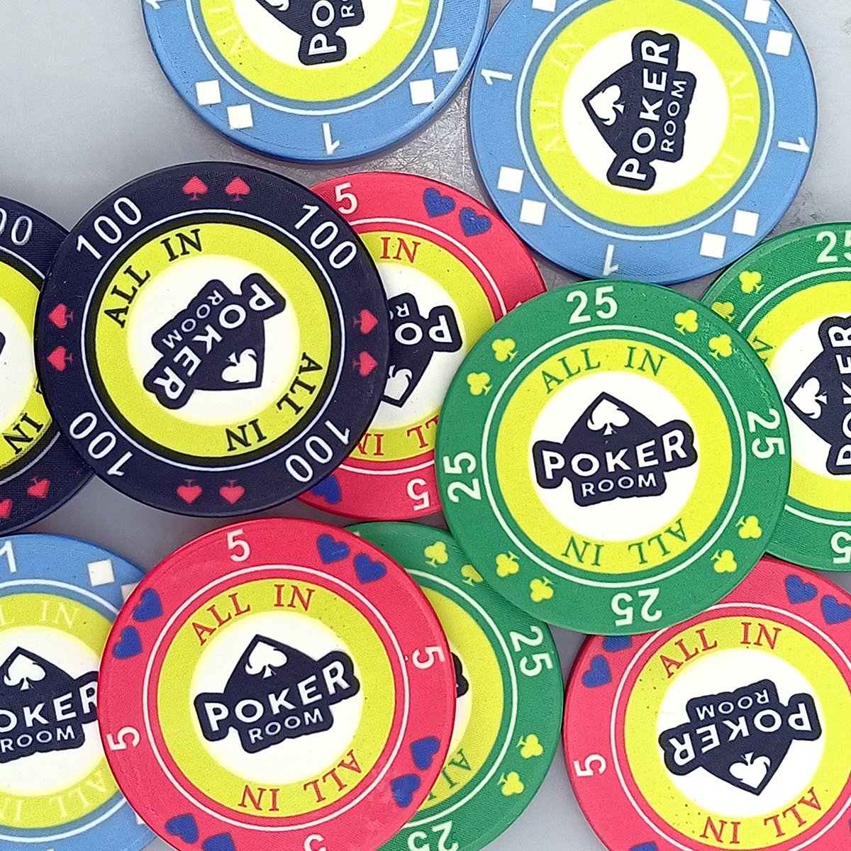 Factory custom 39mm ceramic poker chips casino rfid high quality 10g 43 45 46 48.5 50mm diameter can made for poker room games