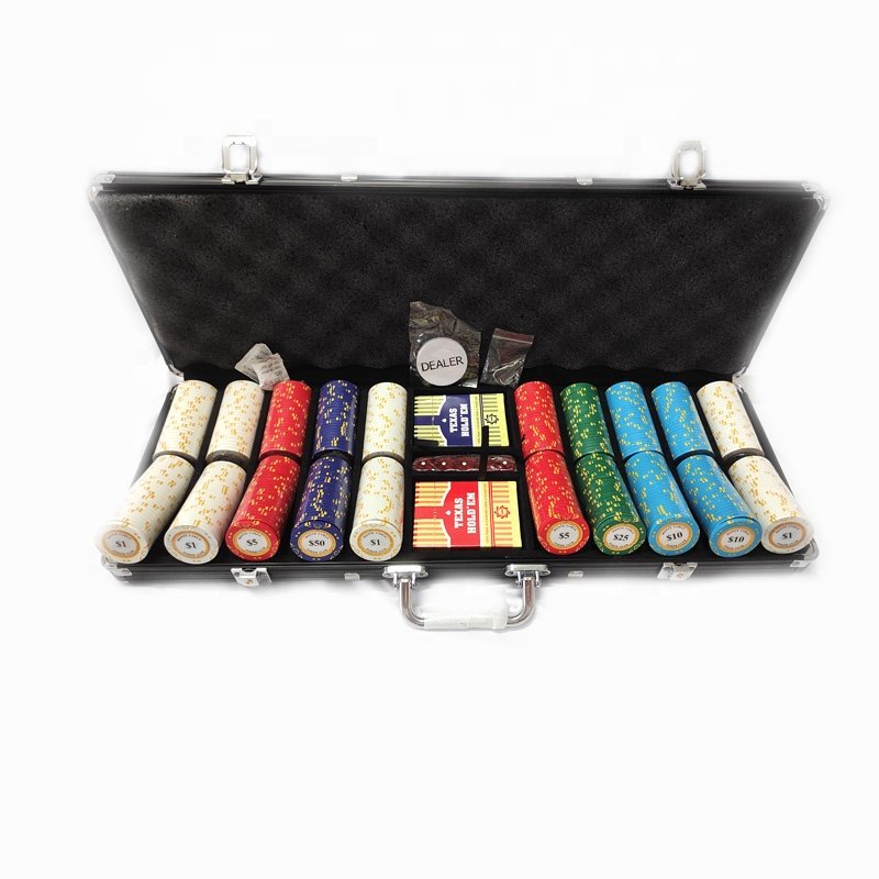 Monte Carlo stickers clay poker set 500