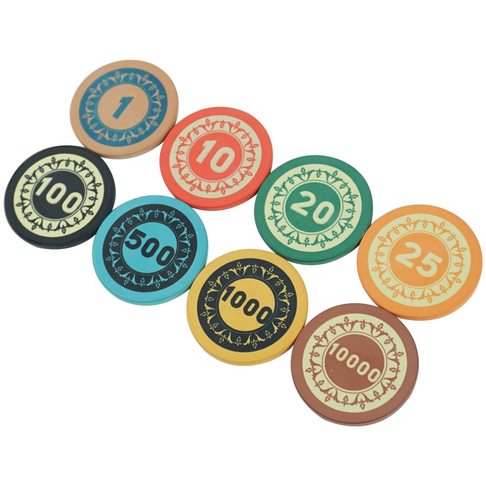 Ascona poker chips 1000 of ceramic poker chip with free design and free samples professional factory supply for casino game