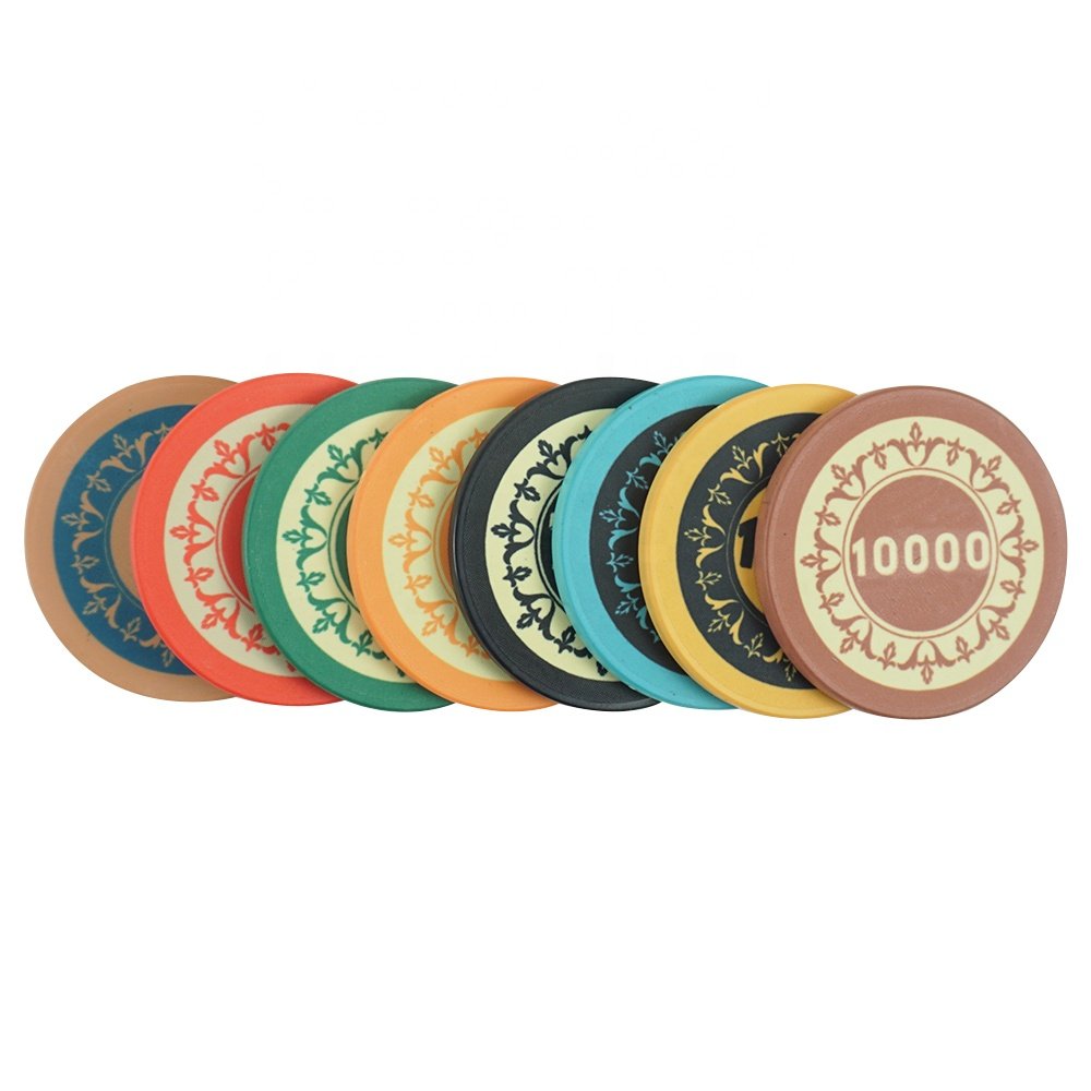 Ascona poker chips 1000 of ceramic poker chip with free design and free samples professional factory supply for casino game