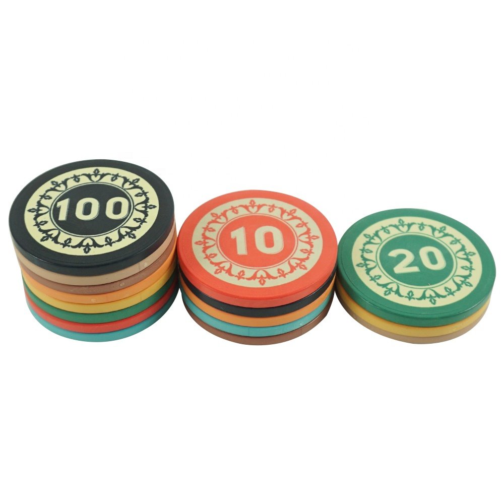 Ascona poker chips 1000 of ceramic poker chip with free design and free samples professional factory supply for casino game
