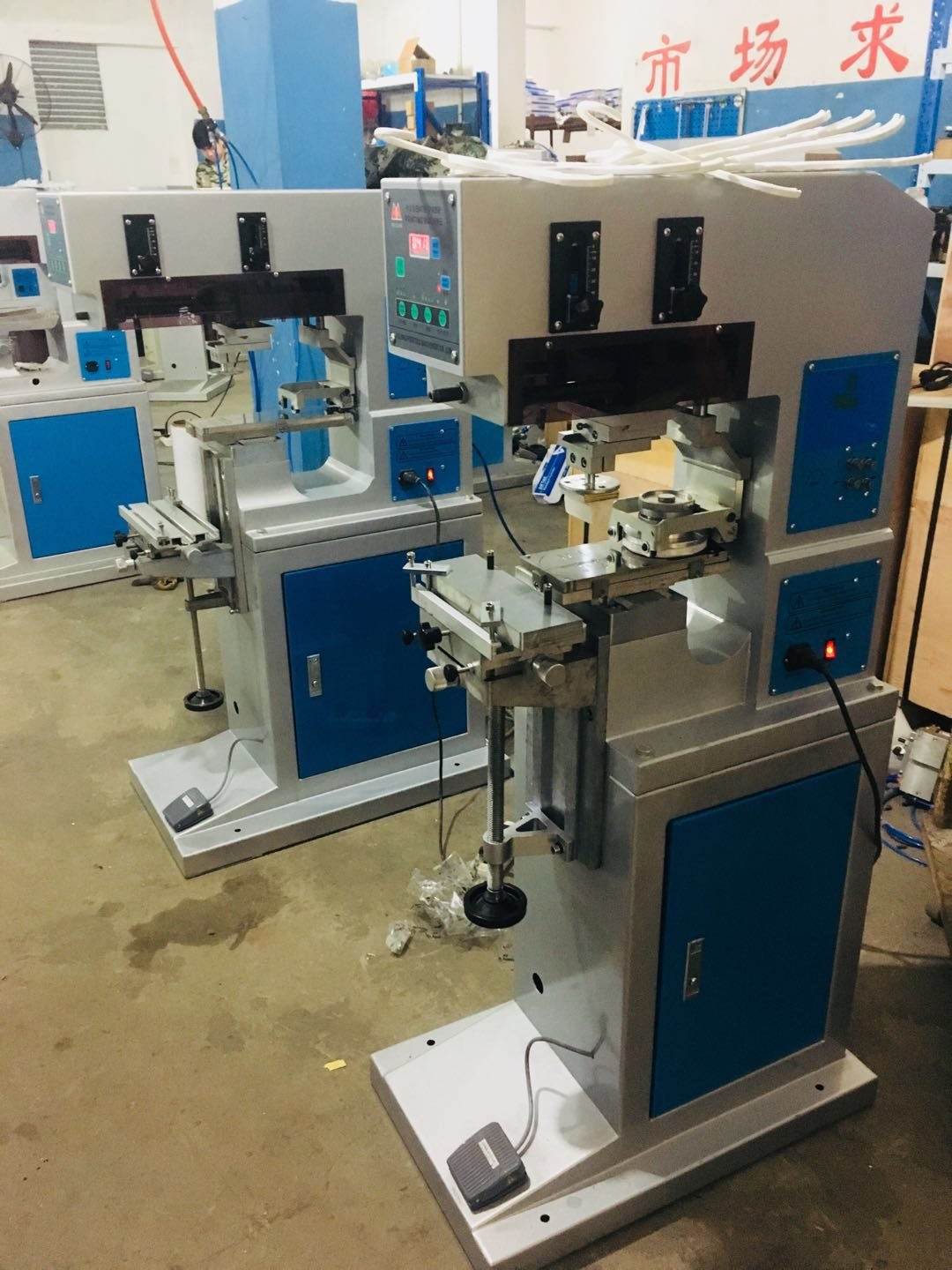 printing semi-automatic pad printing machine pad printing machine for two colour