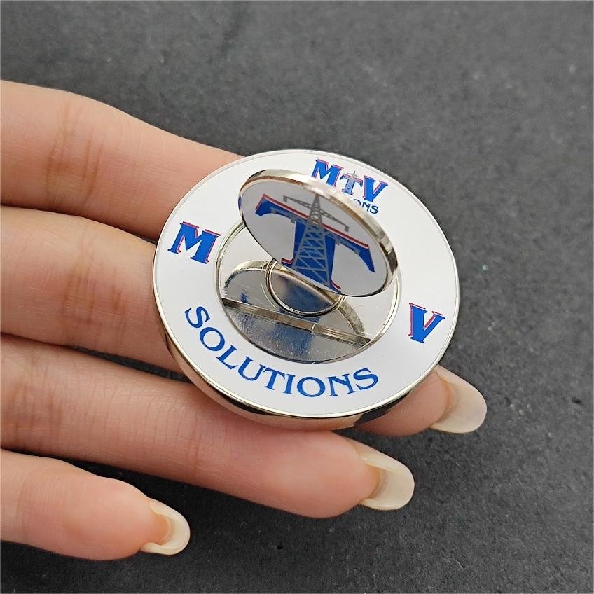 38/40/43/45mm Metal Enamel Golf Poker Chips Ball Marker Large Ball Marker