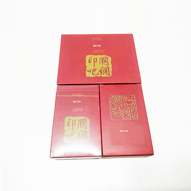 AYPC TopSale 2 bags put in a Rectangular paper box with Shrink Wrapped Chinese Traditional Festival Advertising Playing Card