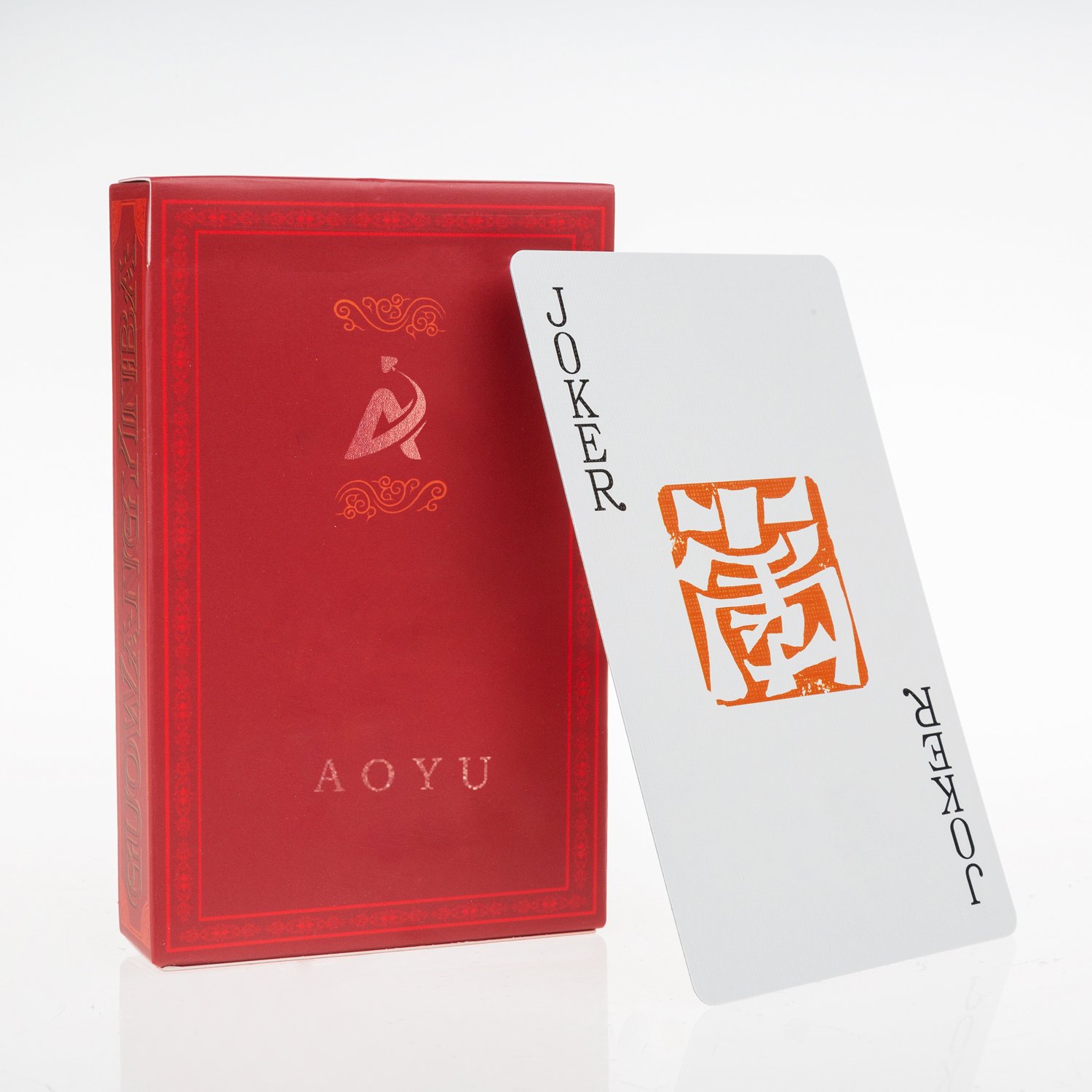 AYPC TopSale 2 bags put in a Rectangular paper box with Shrink Wrapped Chinese Traditional Festival Advertising Playing Card
