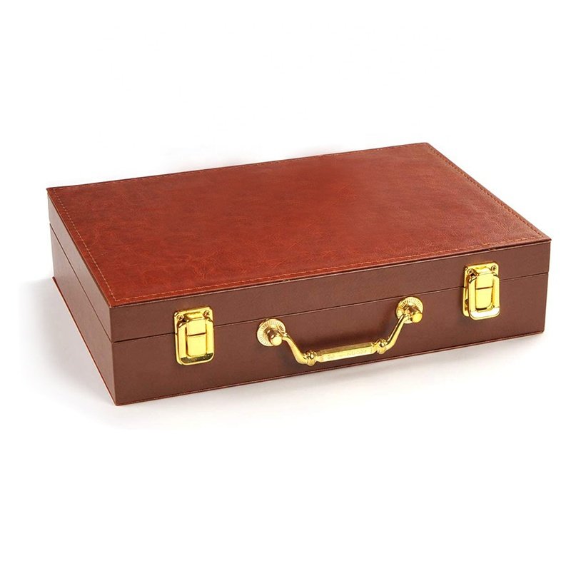 Poker Chip Set 200pcs Chips with Carrying Leather Case, Cards board poker chip game set