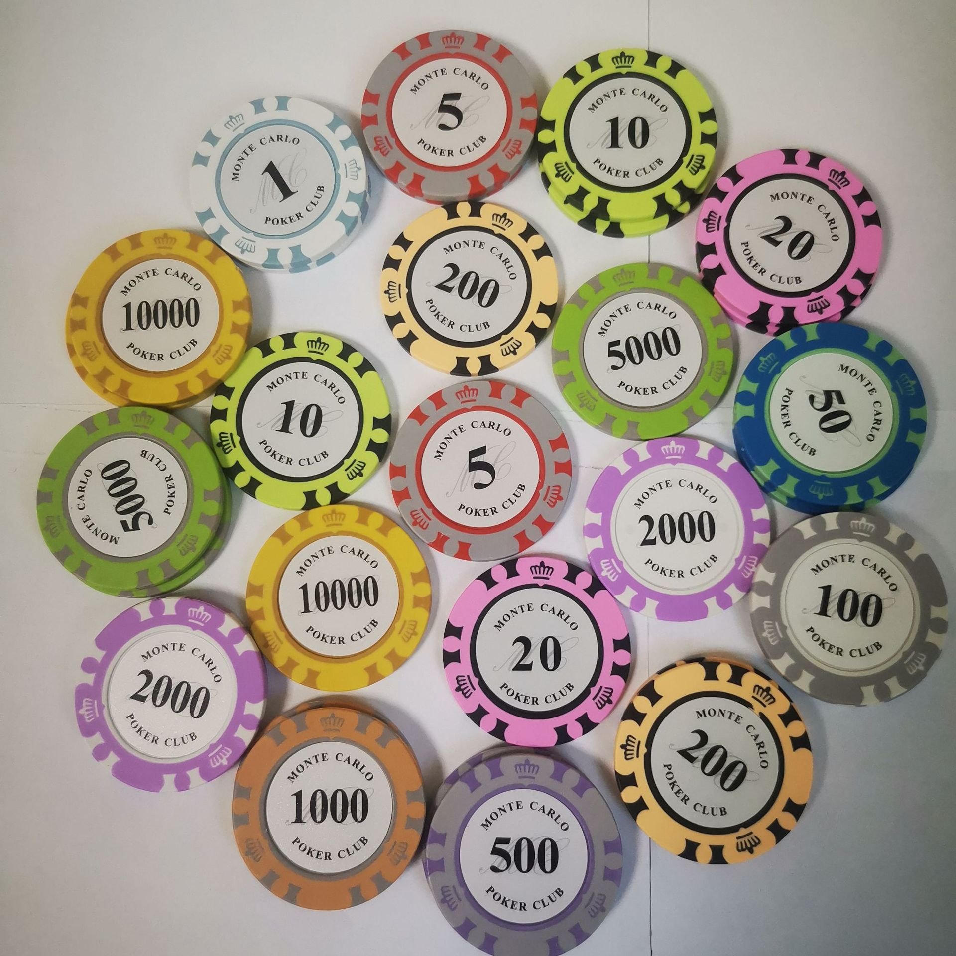 Vietnam Manufacture Gold plated chips plastic ABS Texas chips acrylic customize chips