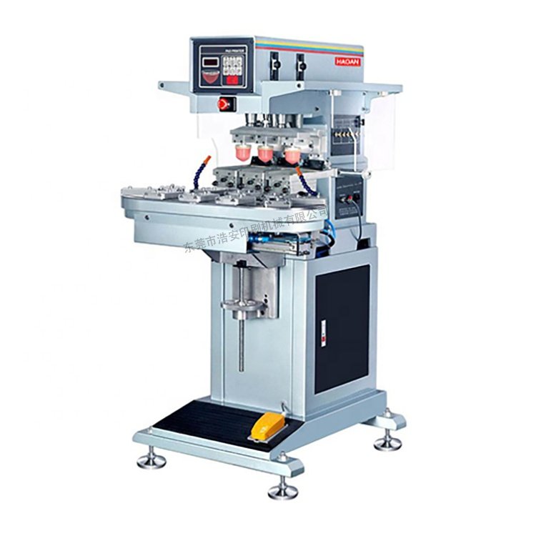 Conveyor 3 Color Tampo Pad Printing Machine