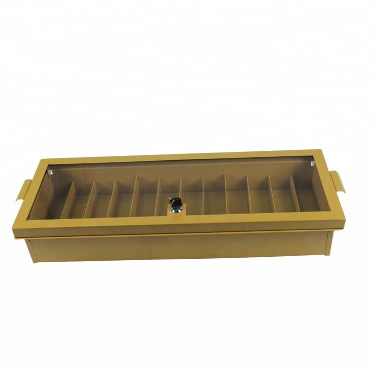 Metal Golden Chip and Cash Tray Casino Baccarat Texes Customize Luxury roulette wheels Blackjack table Acrylic Clay