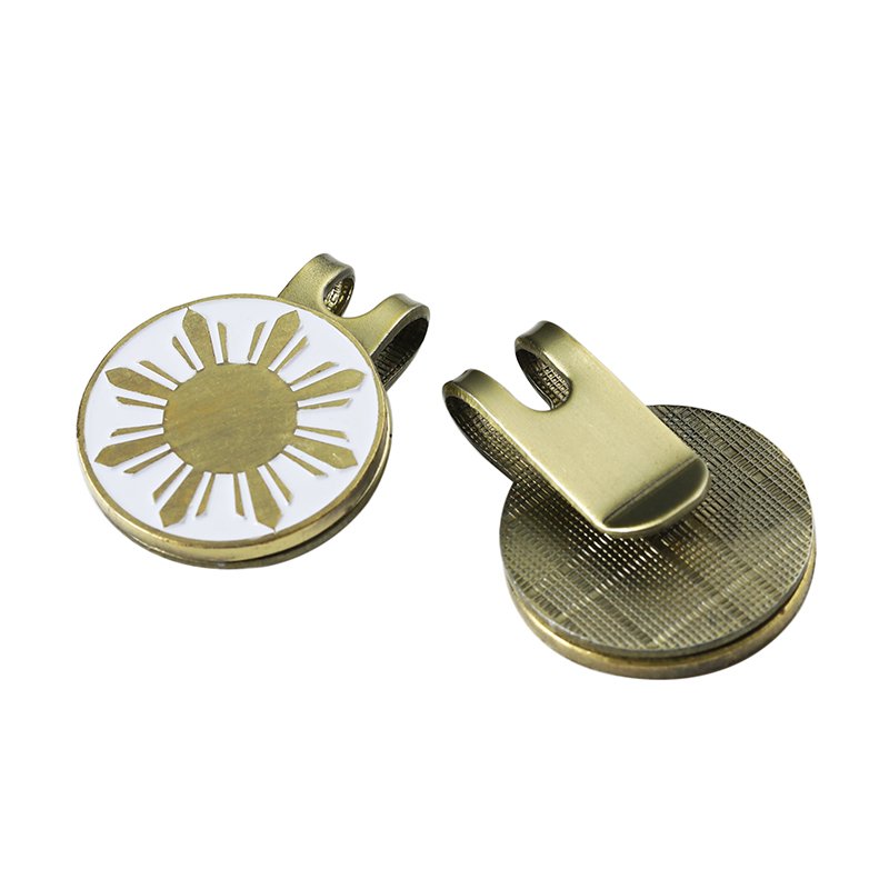 Manufacturer Golf Ball Marker Hat Clip Poker Chip Custom Design Pin Coin Embossed Ball Marker With Your Design