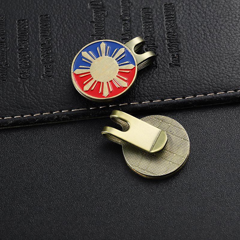 Manufacturer Golf Ball Marker Hat Clip Poker Chip Custom Design Pin Coin Embossed Ball Marker With Your Design