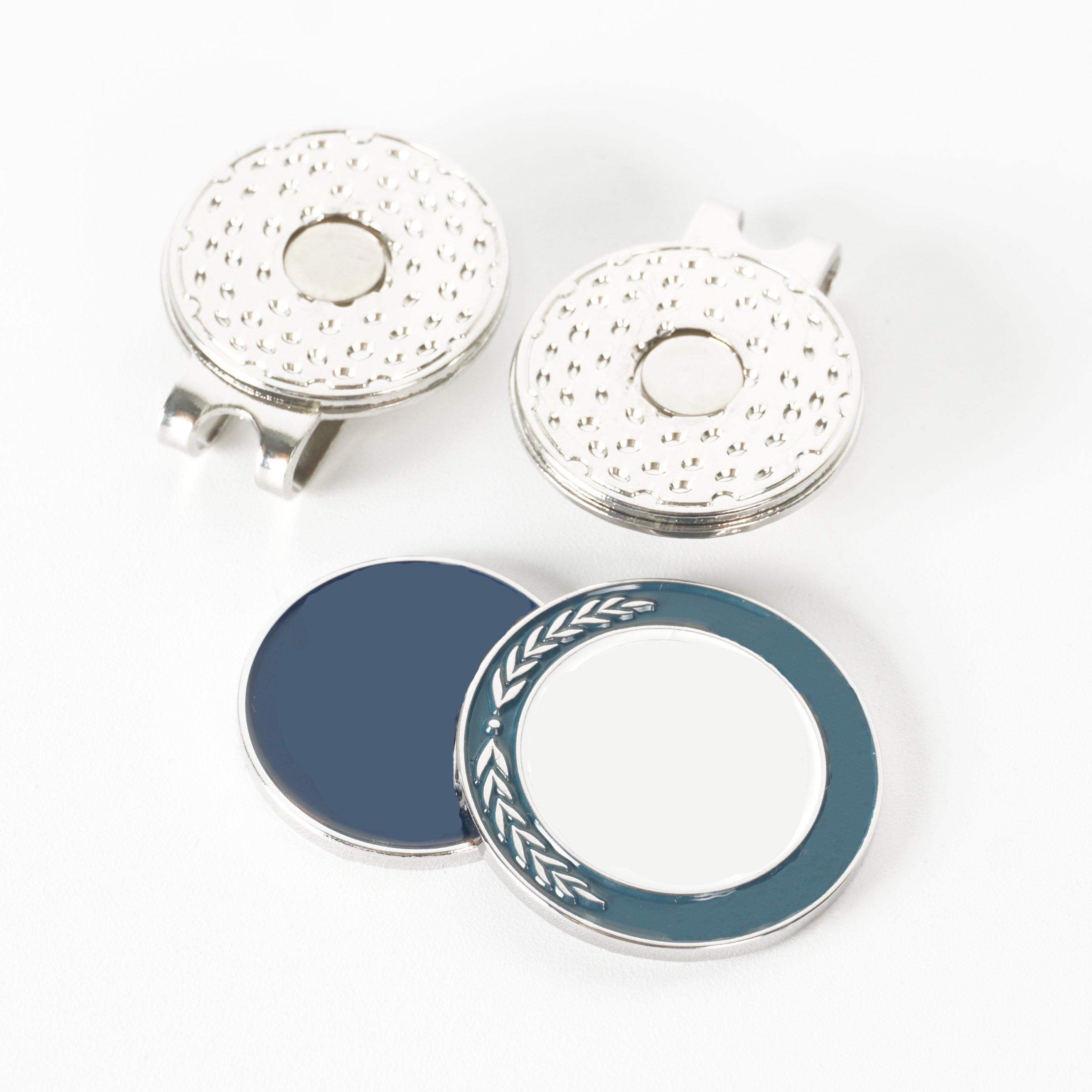 Wholesale Customized Metal Golf Ball Marker Hat Clip Blank Print Golf Ball Marker Stainless Steel Golf Ball Marker