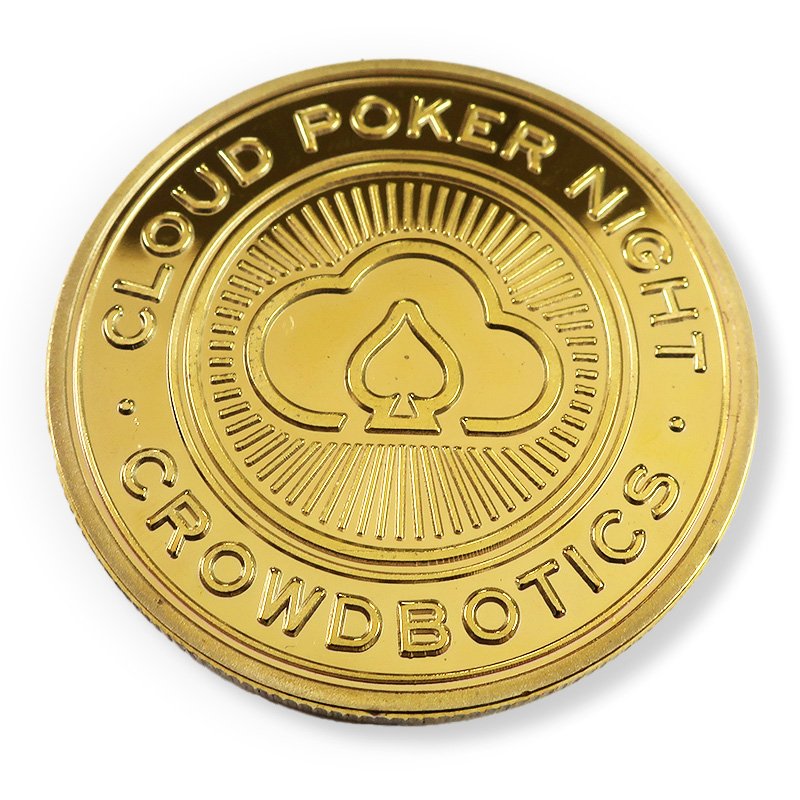 Professional metal poker chips dubai souvenir coins