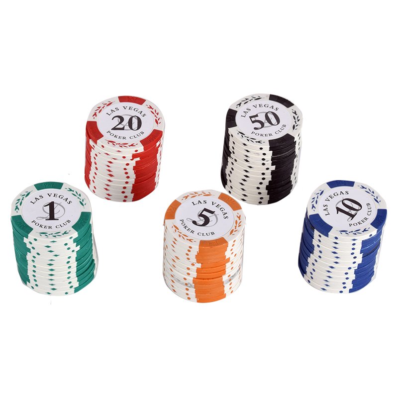 2019 40MM 14G clay poker chips with las vegas stickers