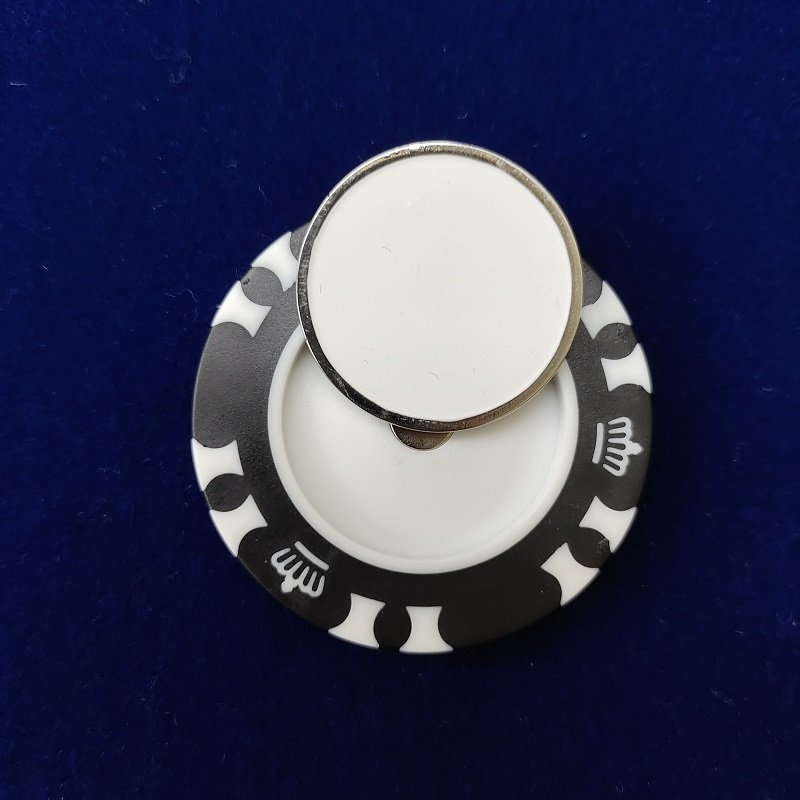 Custom OEM personalized Removable Golf Ball Marker with Magnetic Poker Chip Printed with Your Text
