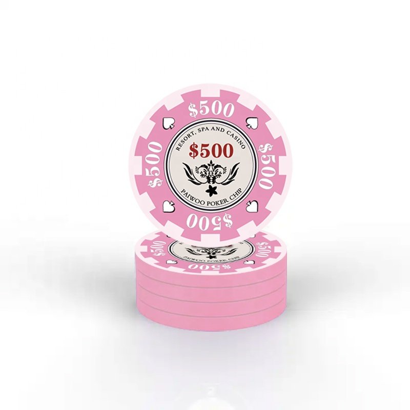 Ceramic Poker Chips 10g with Custom Logo 39mm Diameter-High Quality for Casino Use