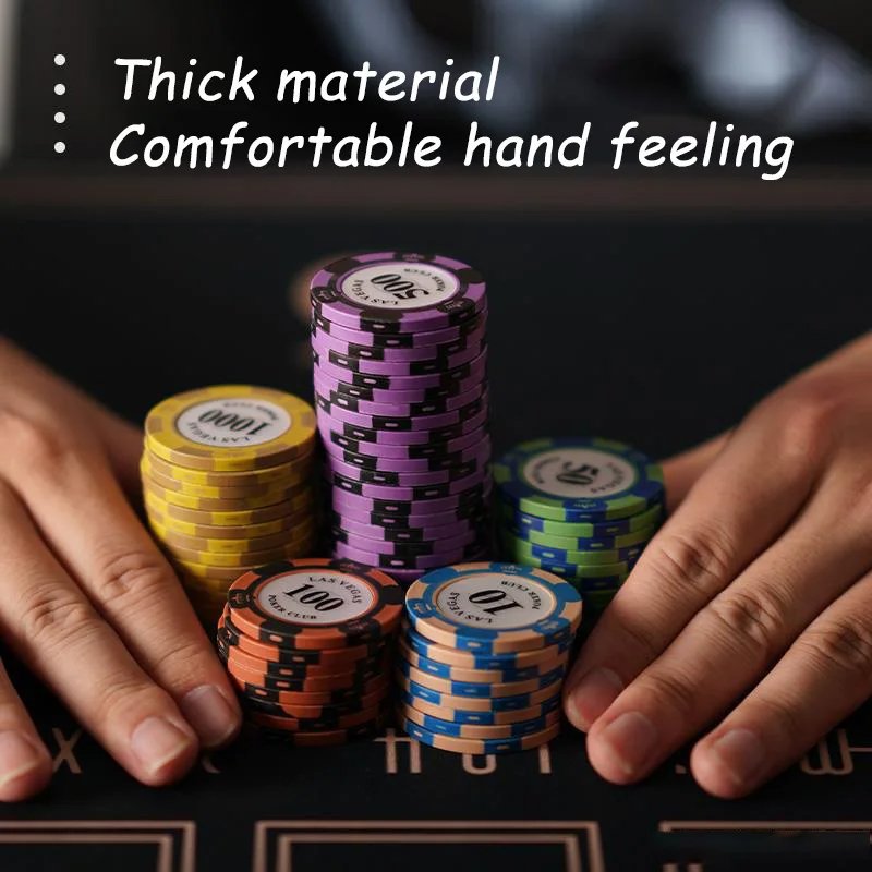 Custom Design Printable Logo Multi-denomination 14g Poker Chips for Casino Party Entertainment