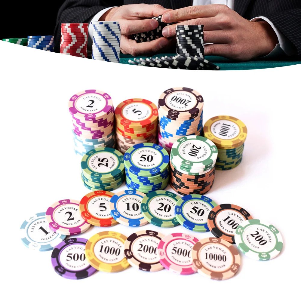 Custom Design Printable Logo Multi-denomination 14g Poker Chips for Casino Party Entertainment