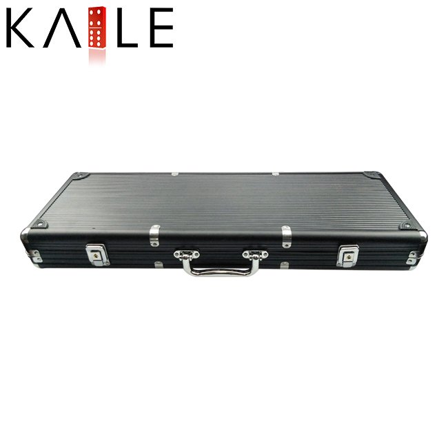 Casino one-stop shopping for accessories custom 300 500 1000pc Poker Chips Aluminium Case Black grey poker Chip Storage Box