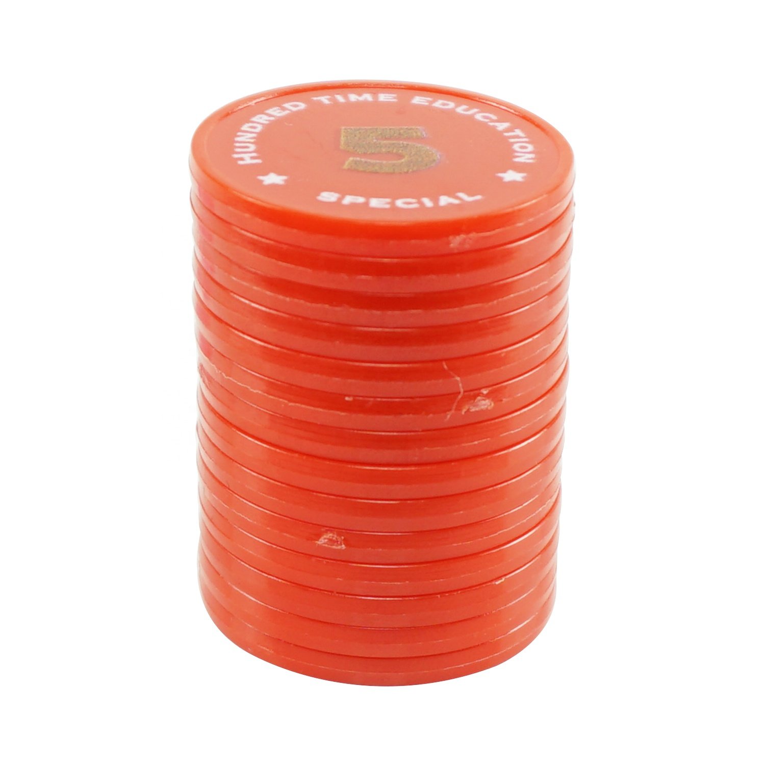 Cheap Free Design Customized Printing High Quality Plastic 32mm Round Chips For Kids Toy