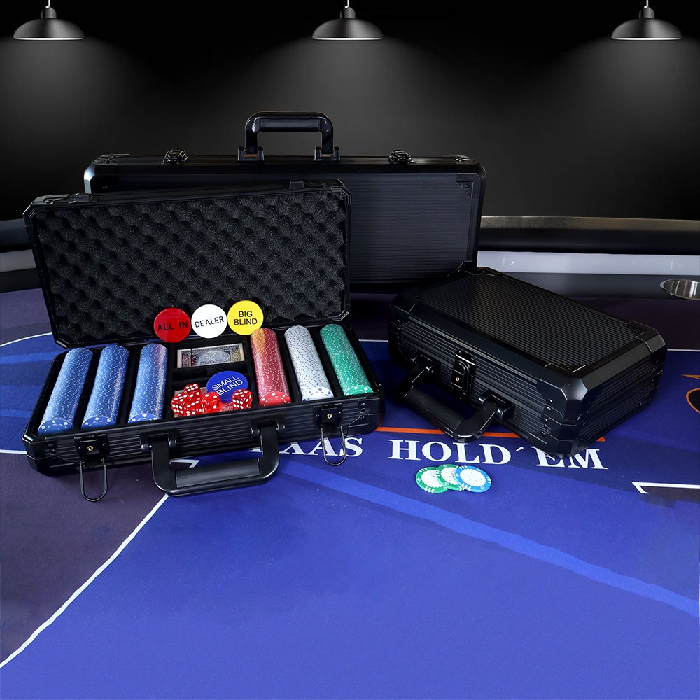 Wholesale 200pcs 10g ceramic poker chips set with black aluminum case and other casino accessaries custom logo for gambling game